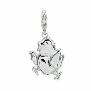 Sterling Silver Baby Chick Charm Lobster Clasp